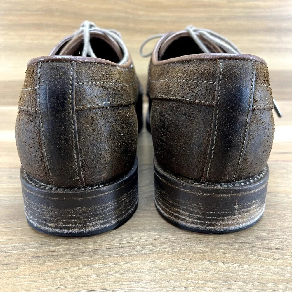 J Shoes Mens Oxfords Size 9 Brown Suede Rough Out Dress Shoes